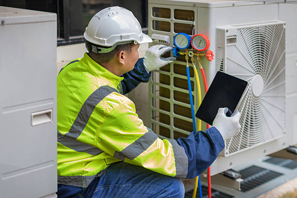 Professional Hvac technician working in Traverse City, MI